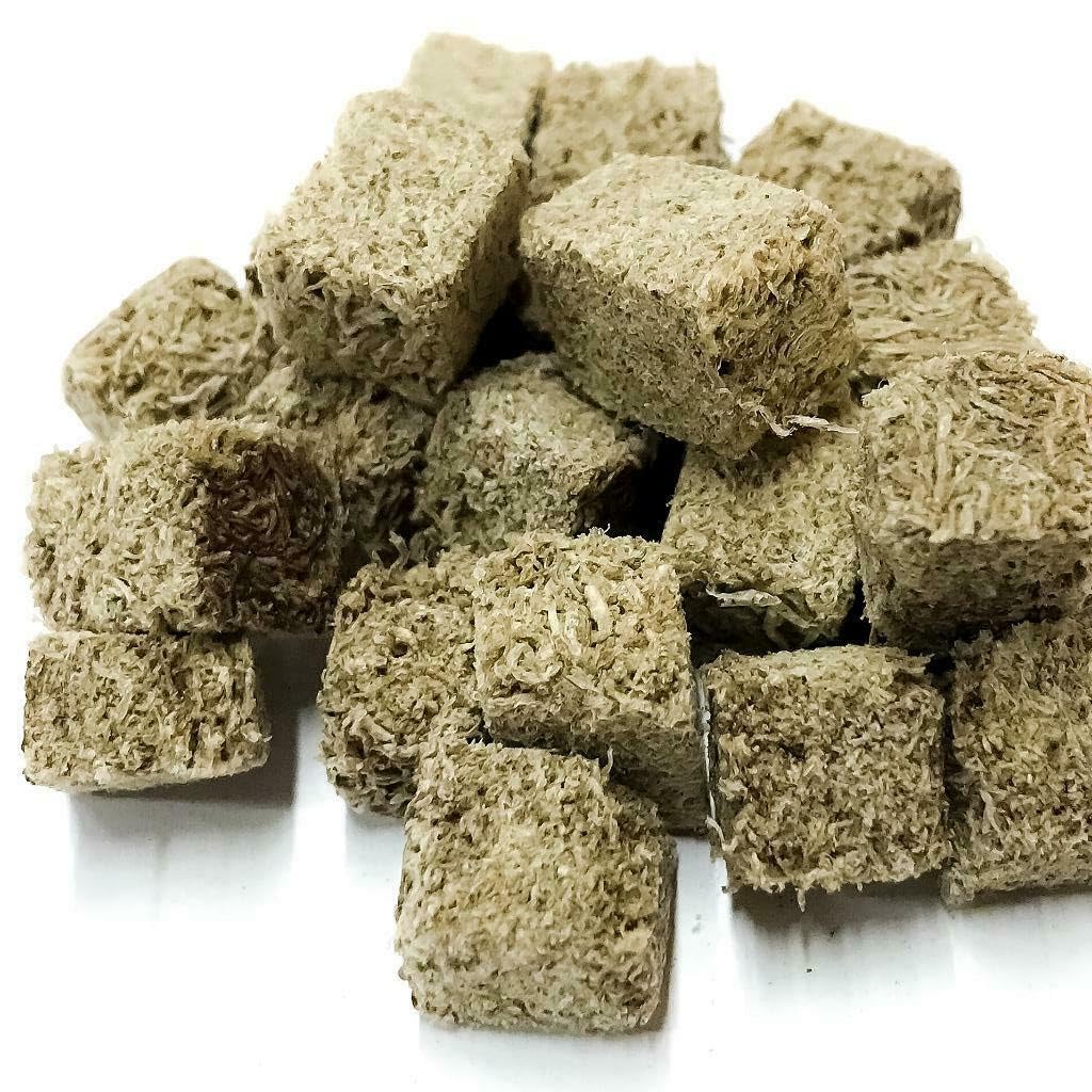 BIG KAHUNA TROPICAL FISH Freeze Dried Tubifex Worm Cubes - Tubifex Worms Provide Balanced Diet for A Wide Variety of Tropical Fish (8 oz)