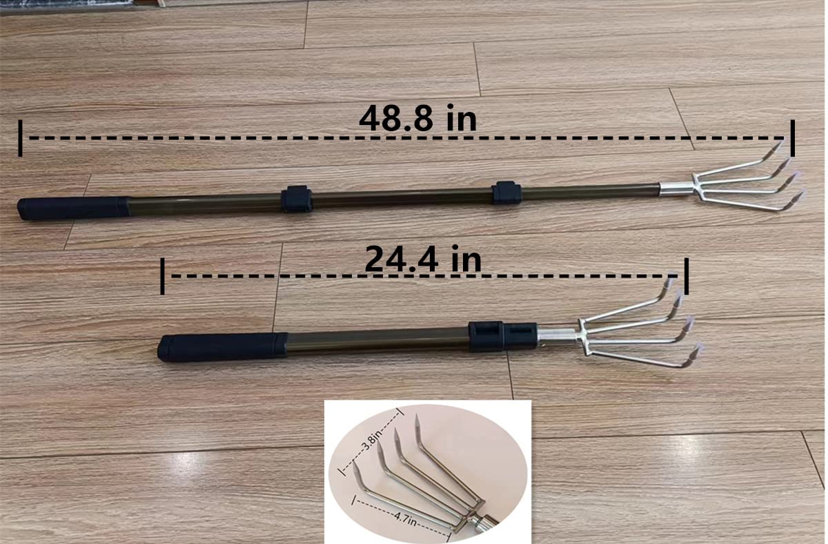 Stainless Steel Garden Claw Rake - Dig & Weed! -5