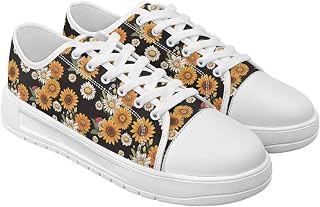 Women Classic Canvas Tennis Sneakers Fashion Casual Walking Shoes Anti Slip EVA Sole Comfortable Trainers