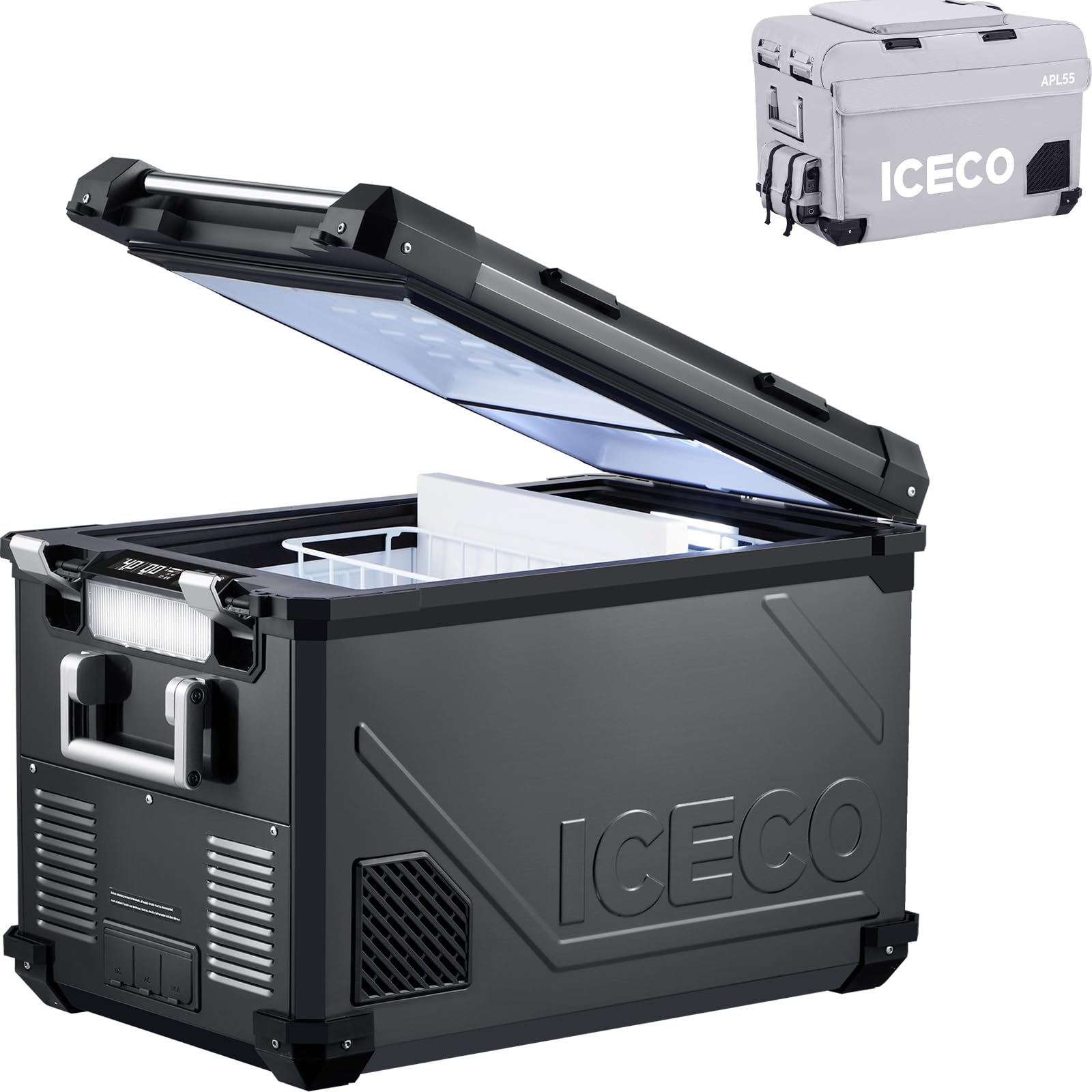 Amazon.com: ICECO APL55 12Volt Car Refrigerator, 58Qt Dual Zone