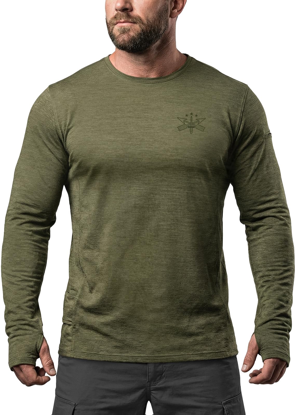 Men's Cooling UV Protection Long Sleeve T-Shirts | Quick-Dry Lightweight 4-Way Stretch Active Tops for Outdoor Sports & Training