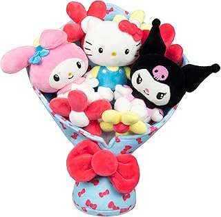 Jazwares Hello Kitty and Friends - 12-inch Plush Celebration Bouquet - 9 Plush Included - Officially Licensed Sanrio Product from
