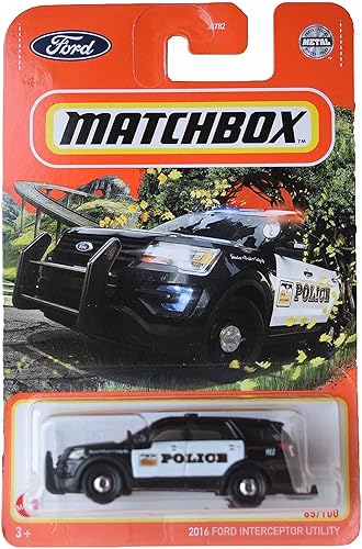Matchbox 2016 Ford Interceptor Utility, [Negro] 65/100