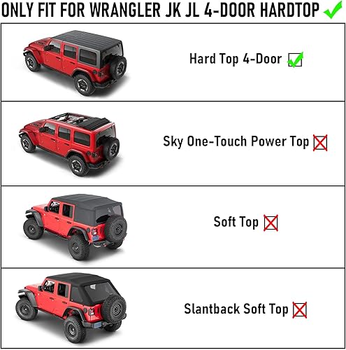 Miniatura 2 de Hooke Road Bandeja de almacenamiento interior para maletero trasero para Jeep Wrangler JK JL Unlimited de 4 puertas duras de 4 puertas