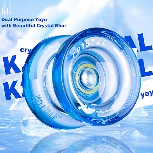 Miniatura 8 de MAGICYOYO Crystal Yoyo K2 - Paquete de 3, Yoyo profesional sensible para niños principiantes, rodamientos de repuesto de Yoyos de doble propósito
