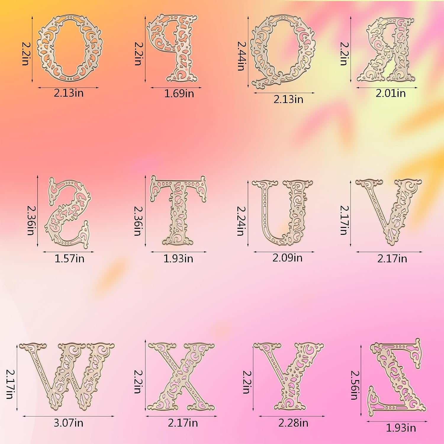 Letters and Numerals Die Cuts for Card Making Scrapbooking & Stamping Supplies Stencils for Card Making Crafters Companion Stamps and Metal Dies for Paper Crafting (English Letter)