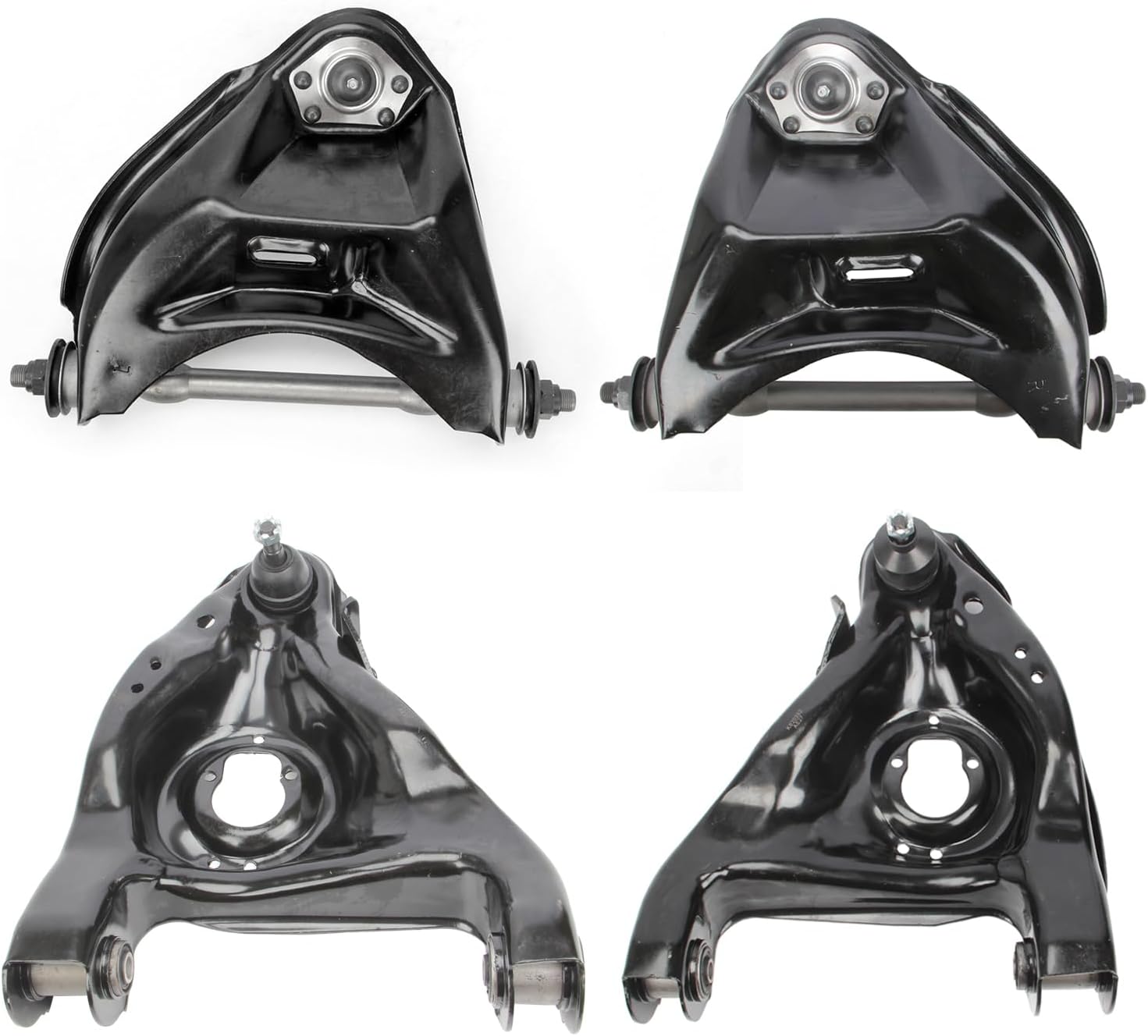 4pc 1* K620260 +1* K620261 +1* K620251 +1* K620252 RWD Front Upper and Lower Control Arm Ball Joint for Blazer S10 S15 Jimmy Sonoma 1982-1995 1996 1997 1998 1999 2000 2001 2002 2003