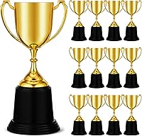 Ecation 12 Pack 9 Inch Gold Trophy Awards - Bulk Appreciation Gifts for Employees, Teachers, Nurses, Volunteers
