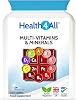 Health4All Multivitamins & Minerals One a Day 360 Easy to Swallow Tablets, 1 Year Supply, 100% RDA Daily Essential Nutrients for Men & Women, Supports Energy, Immunity & Overall Health | Made in UK