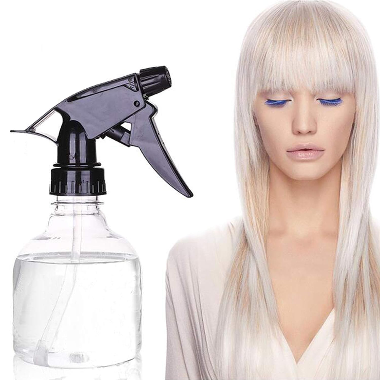 250ml/8oz Plastic Empty Spray Bottles, Josisi 6 Pack Refillable Spray Containers with Mist Settings for Essential Oils, Mist Plants or Hair Styling