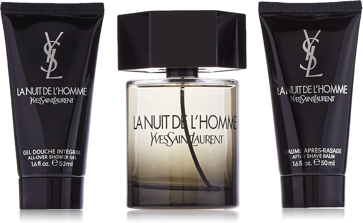 Yves Saint Laurent La Nuit De L'Homme for Men 3 Piece Gift Set