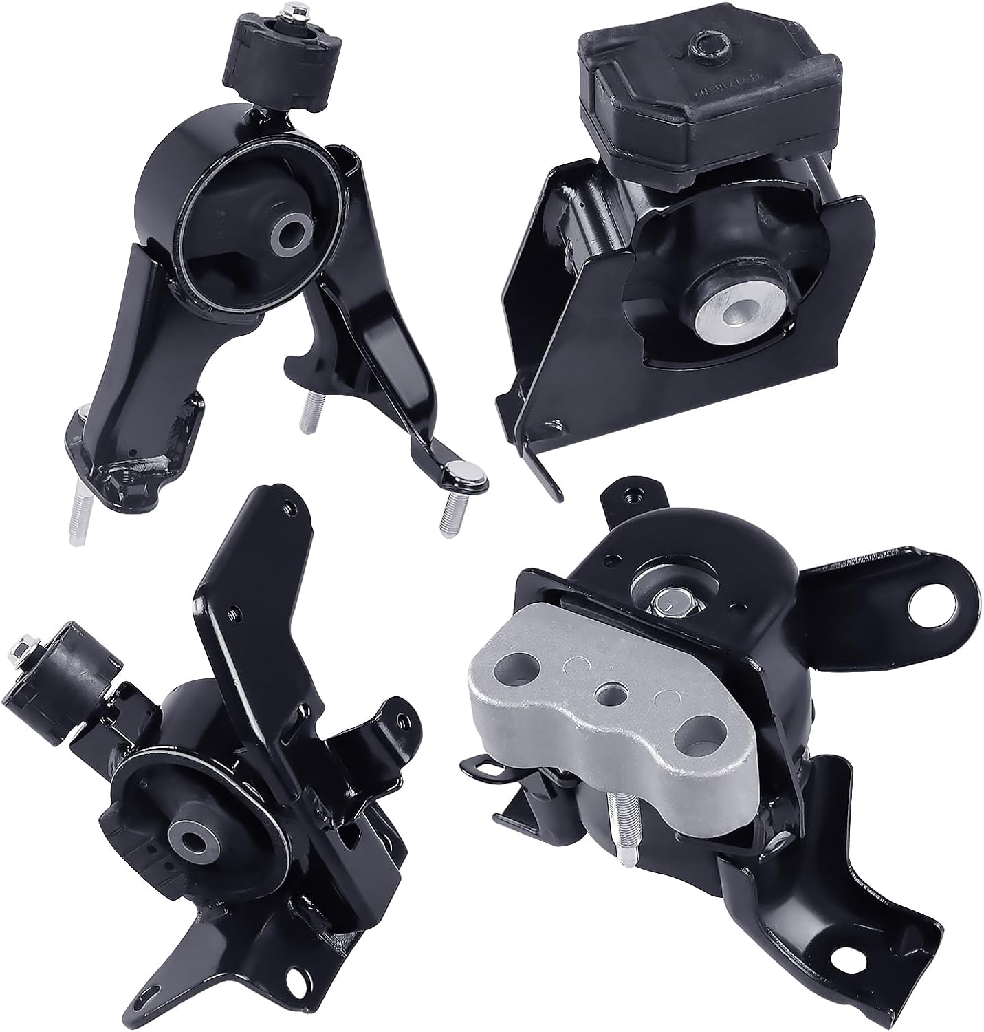 Engine Motor & Transmission Mount Kit 4pcs Compatible with Fits 2009-2013 Toyota Corolla 1.8L Replace A62015 A62023 A62027 A62022