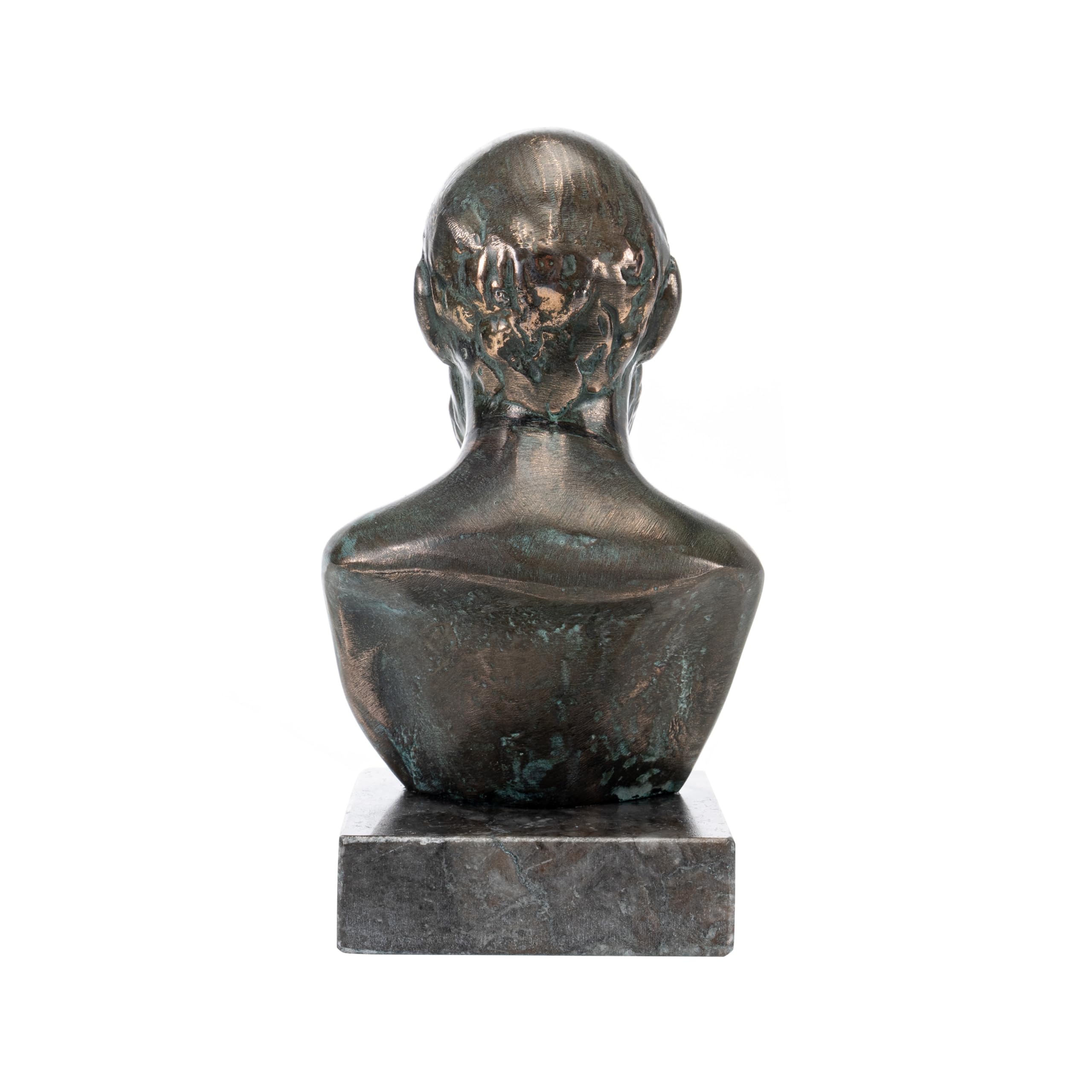 Socrate - Busto in bronzo con base in marmo, 13,5 cm