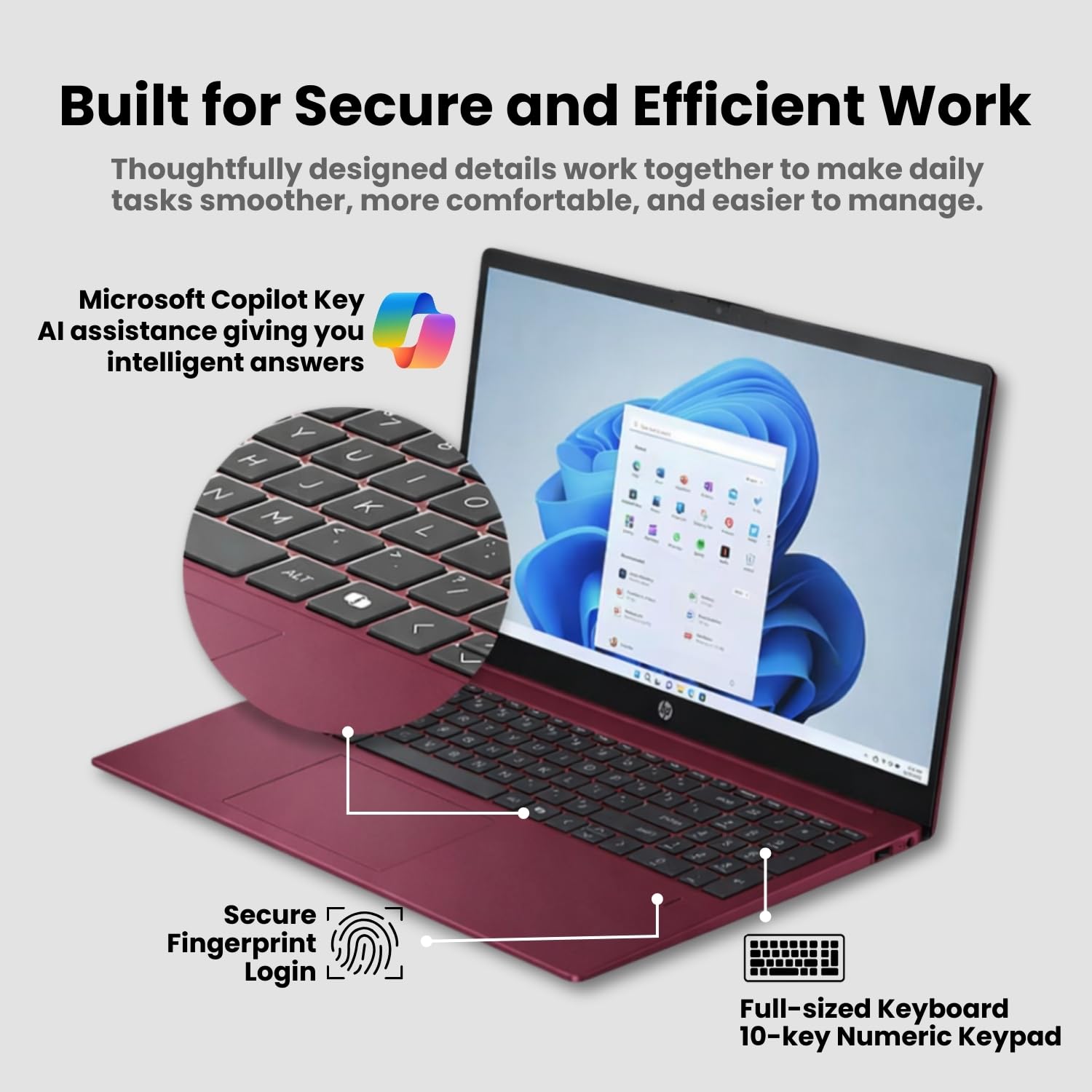 HP 15.6" Business Laptop with Microsoft 365 • 2026 Edition • Intel 4-Core N100 CPU • 1.1TB Storage (1TB OneDrive + 128GB UFS) • 32GB RAM • Windows 11 • w/o Mouse