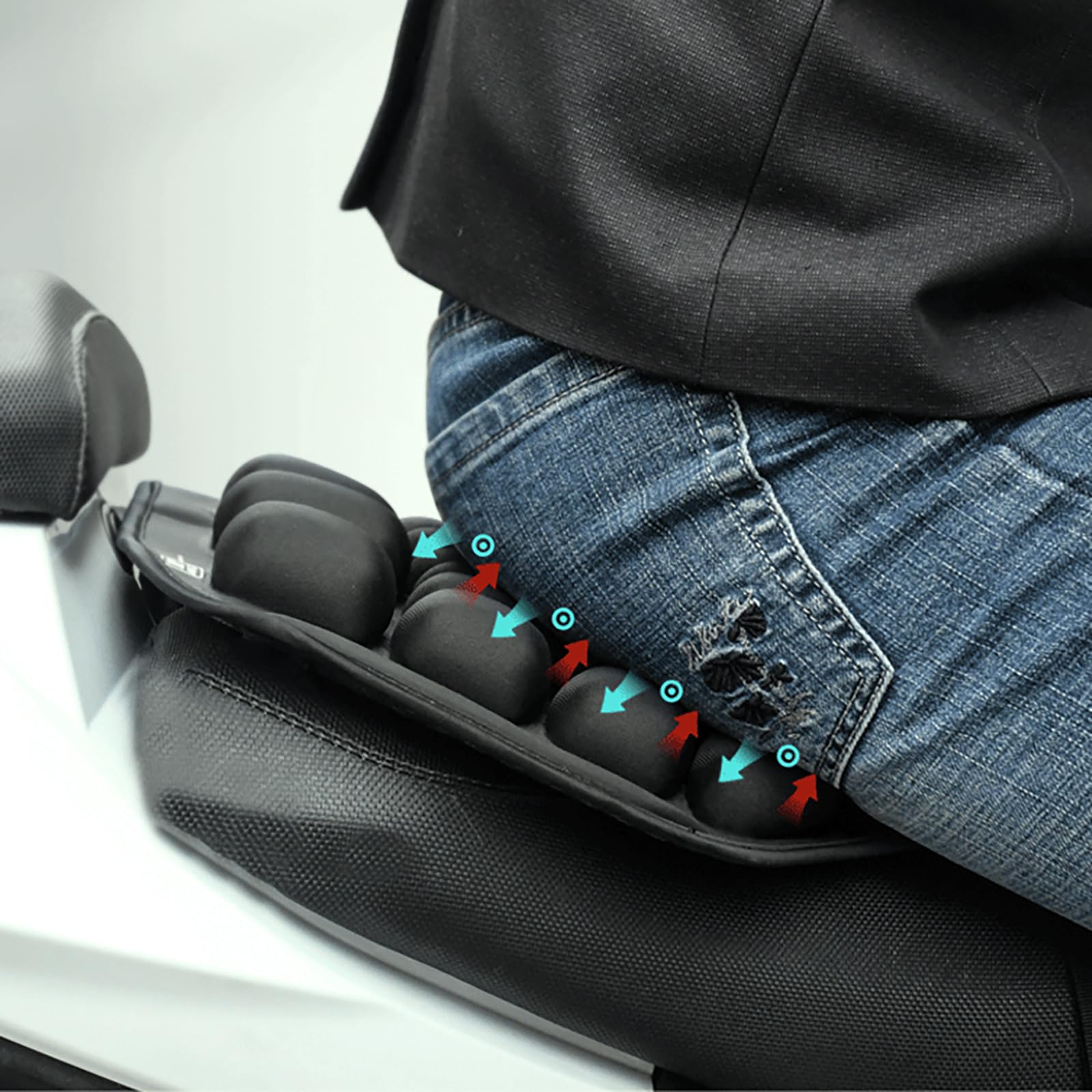 Amazon.co.jp: バイククッション バイクシートクッション エ