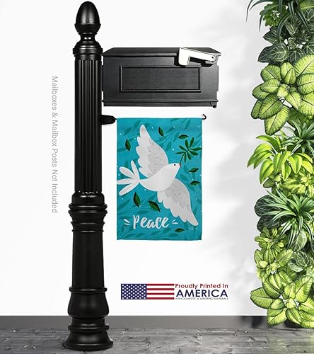 Miniatura 12 de Breeze Decor Want Peace Garden Flag Set Mailbox Hanger Sweet Life Earth Support Environmental Protection House Decoration Banner Small Yard Gift