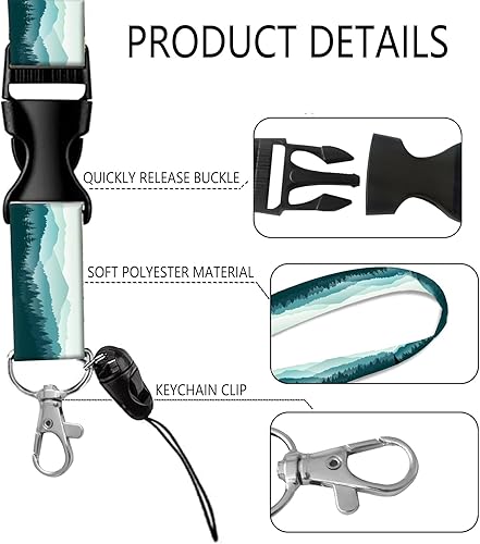 Miniatura 3 de Carretes retráctiles con clip de carrete de mosquetón, etiqueta de identificación con nombre de trabajo, virola para cinturón, funda de