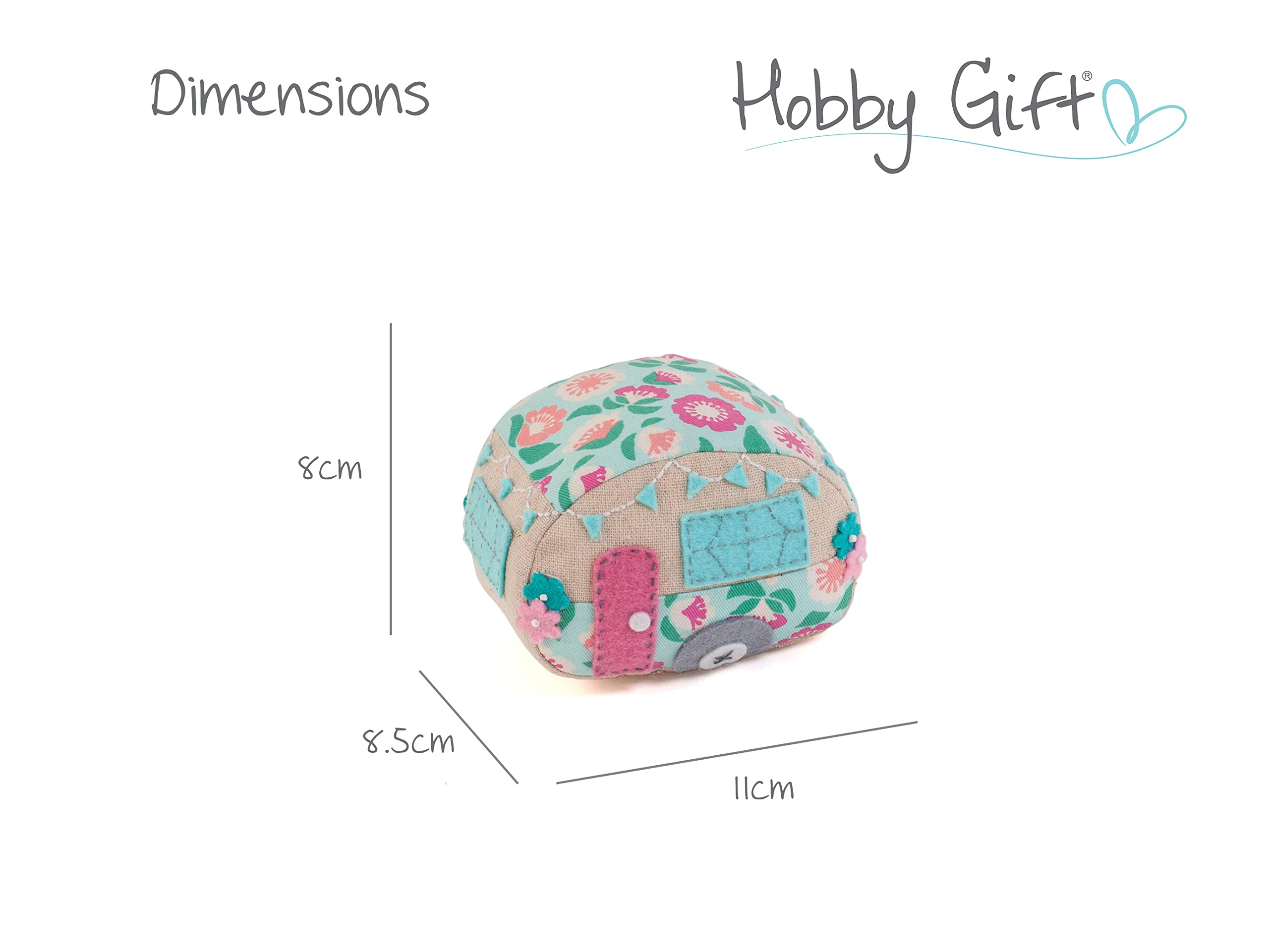 Hobby Gift Pincushion, Caravan: Appliqué