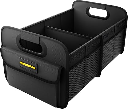 MIKKUPPA Car Trunk Organizer - 70L Collapsible SUV Trunk Organizer, Black | Reinforced Handles, Large Capacity, Slip Resistant, Sturdy Car Organization for Groceries, Car Storage for Sedan Truck Van