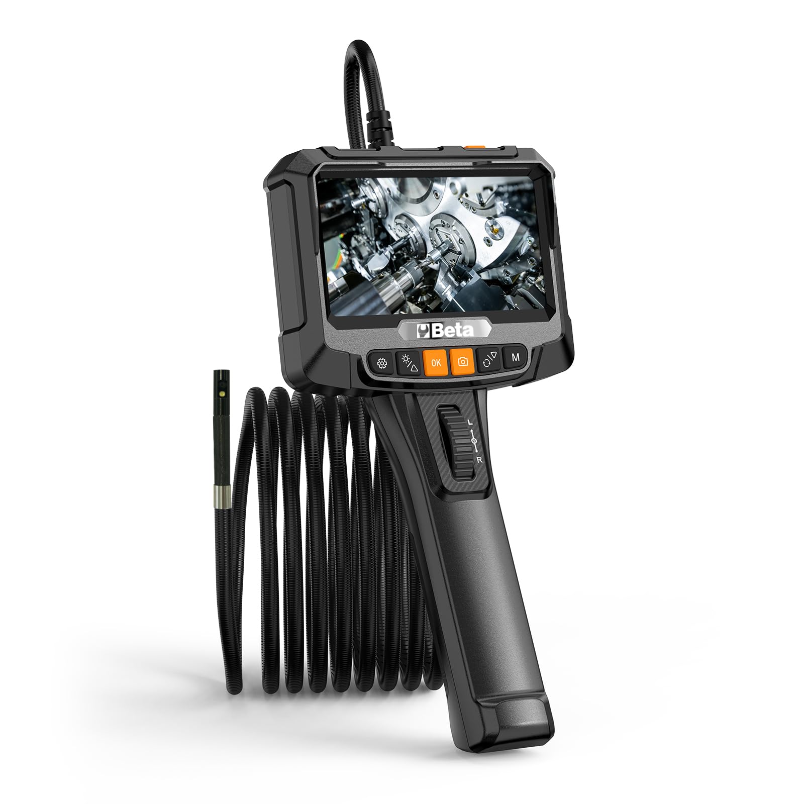 Beta 961N, Vidéoscope électronique HD 5", Sonde flexible à 360° de 1,5 m, IP67, Enregistrement vidéo/photo, Outil de diagnostic professionnel