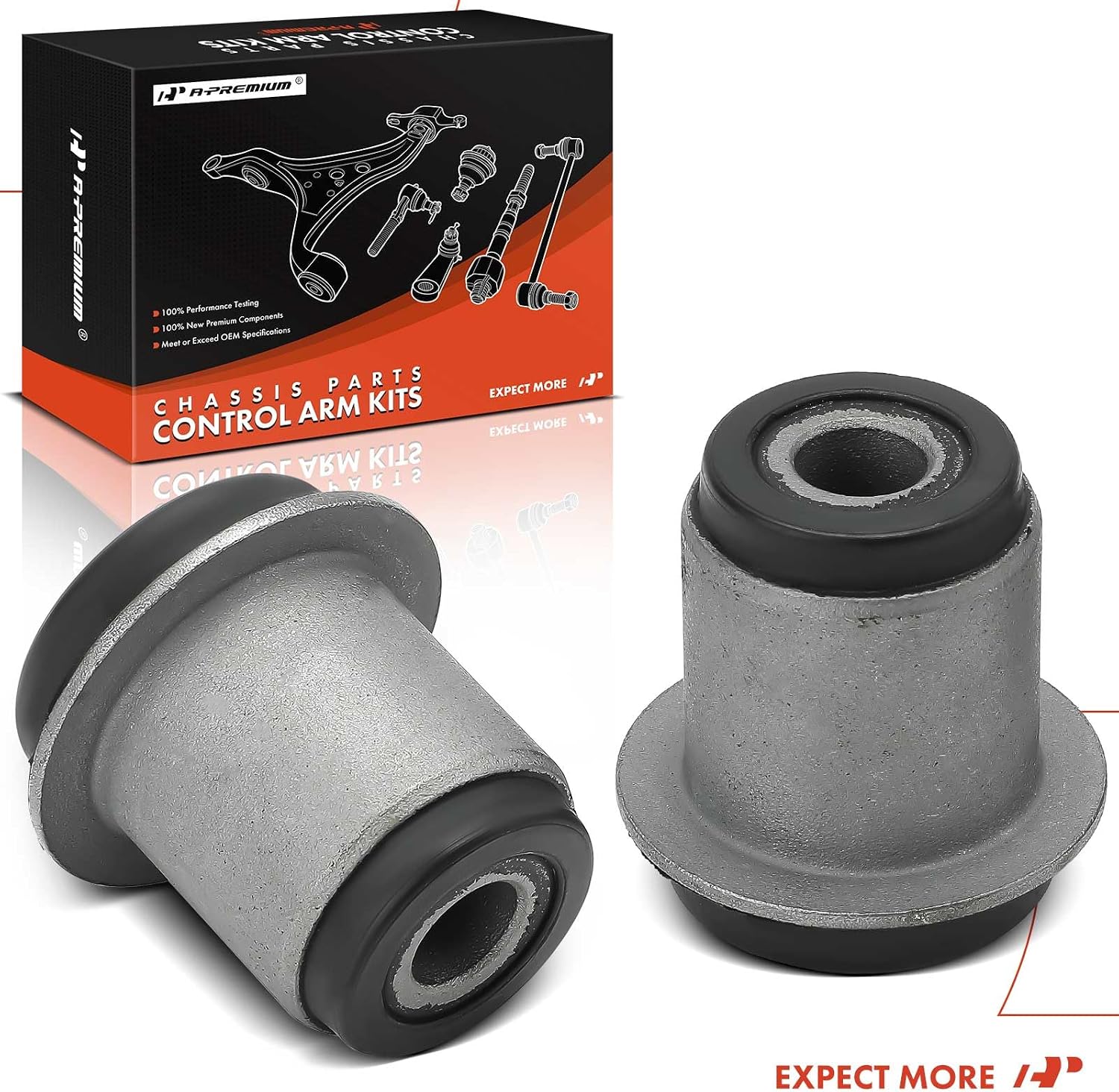 A-Premium 2 x Front Upper Control Arm Bushing Kit, Compatible with Jeep Liberty 2002-2012 & Dodge Nitro 2007-2011