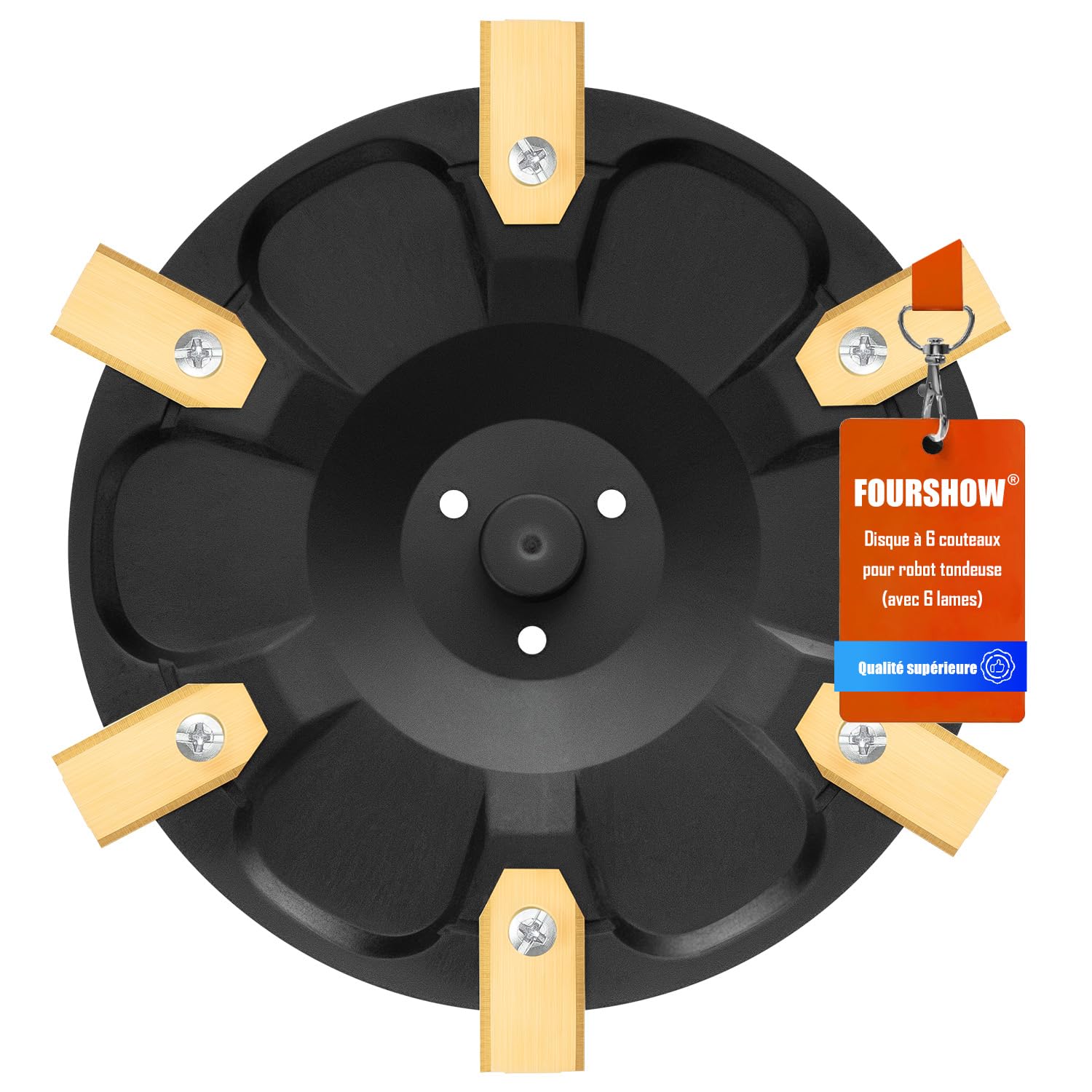 Équipement : plateau à couteaux + 6 lames compatibles avec Segway Navimow H-Serie H500E, H800E, H1500E, H3000E-VF