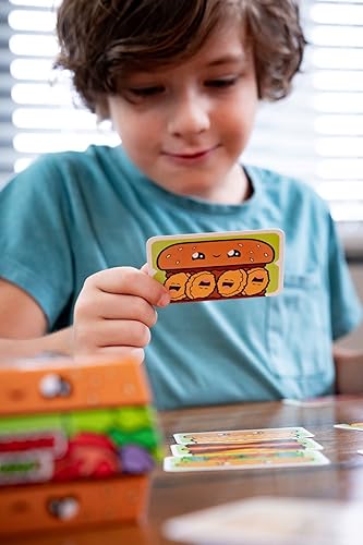 Miniatura 7 de Blue Orange Juego de cartas Games Burger ASAP! - Juego de cartas para familia o niños, juego de fiesta para 2 a 5 jugadores. Recomendado para edades
