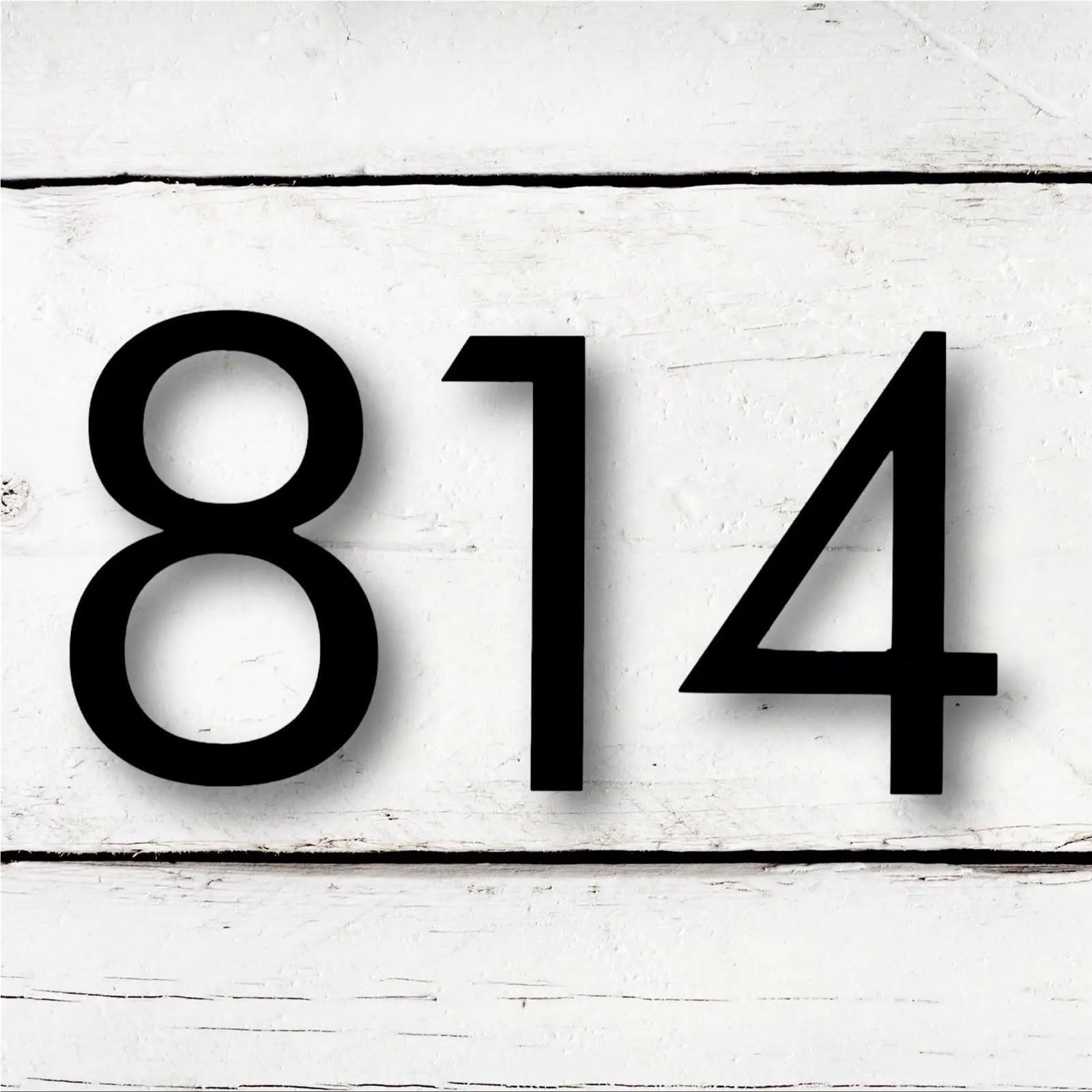 Número Casa Exterior Placa acrílica con letras numéricas de 6 a 12 pulgadas for buzón moderno, marca dirección casa al aire libre(8,12 inch)