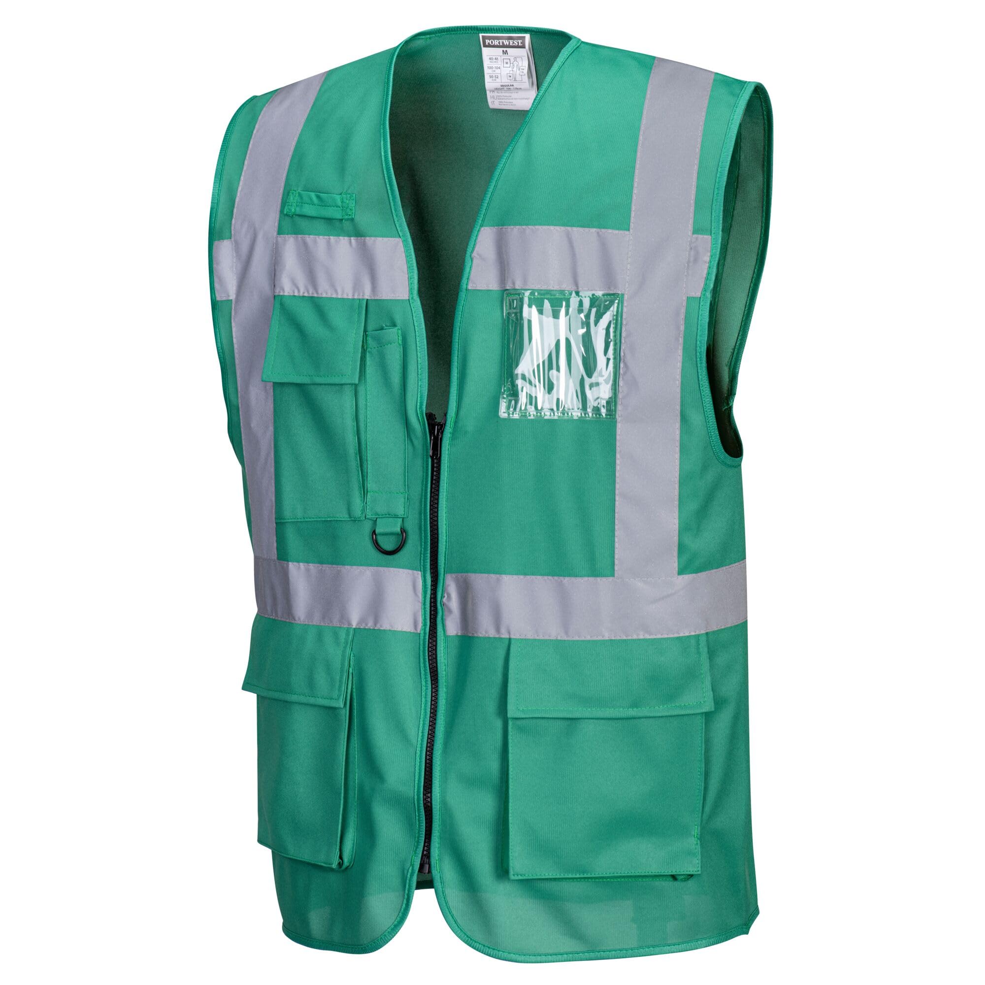 Portwest Chaleco Iona Executive, Tamaño: XL, Color: Verde botella, F476BGRXL