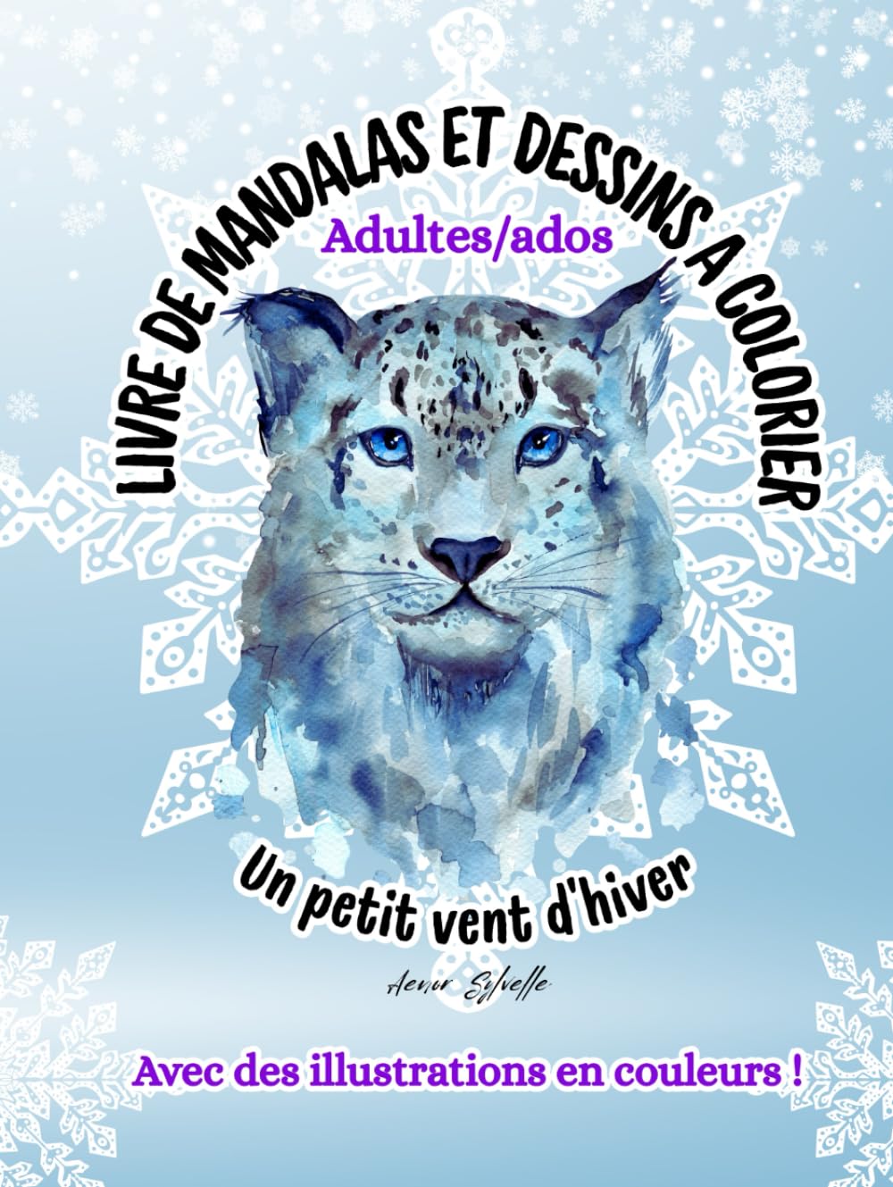 Livre de mandalas et dessins à colorier pour retrouver le calme et la sérénité sous la neige