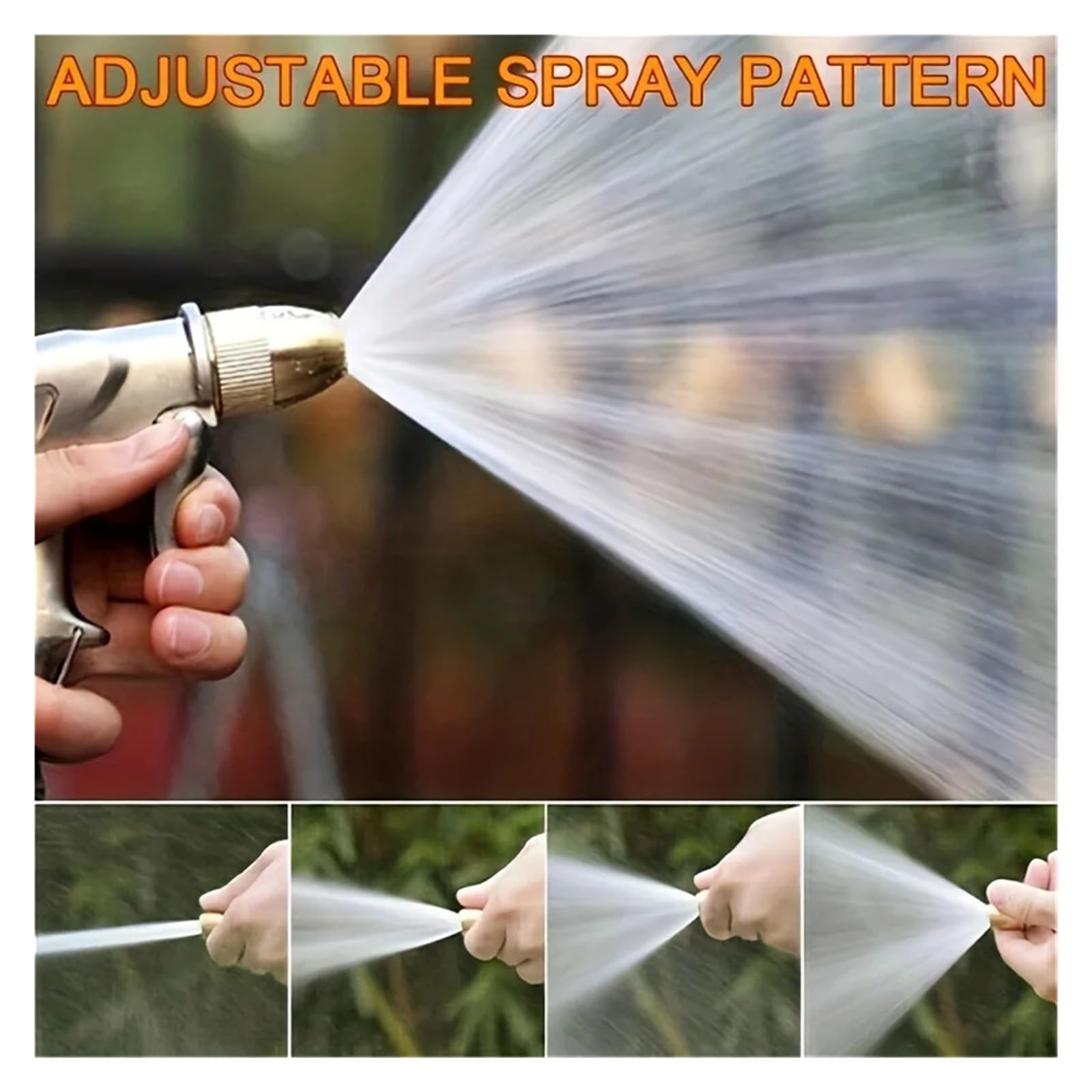 Pistola De Agua Alta Presión Portátil, Limpieza Metales Ajustable, Máquina Lavado Coches, Manguera Riego Jardín, Boquilla Rociadora, Espuma PrevencióN De Fugas De Alta PresióN