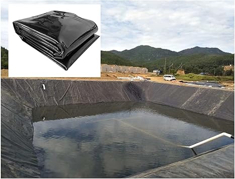 Image LJIANANW Waterproof Membrane, Liner Cloth HDPE Fish Pond Liner Grden Pond Thick Heavy Duty Pond Liner, Can Be Cut (Color : 0.4mm, Size : 10x10m) Image LJIANANW Waterproof Membrane, Liner Cloth HDPE Fish Pond Liner Grden Pond Thick Heavy Duty Pond Liner, Can Be Cut (Color : 0.4mm, Size : 10x10m)