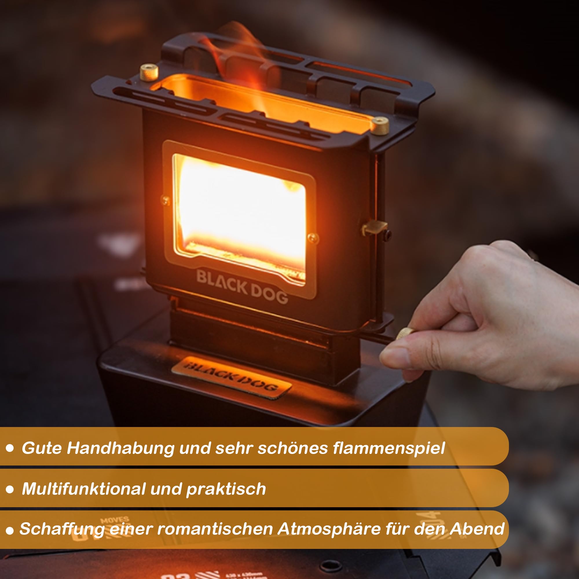 Blackdog Petroleum ofen, Petroleum heizung, Mehrfach-Kerosinlaternenofen für Außenbeleuchtung, Heizen, Kochen, Grille,400ML