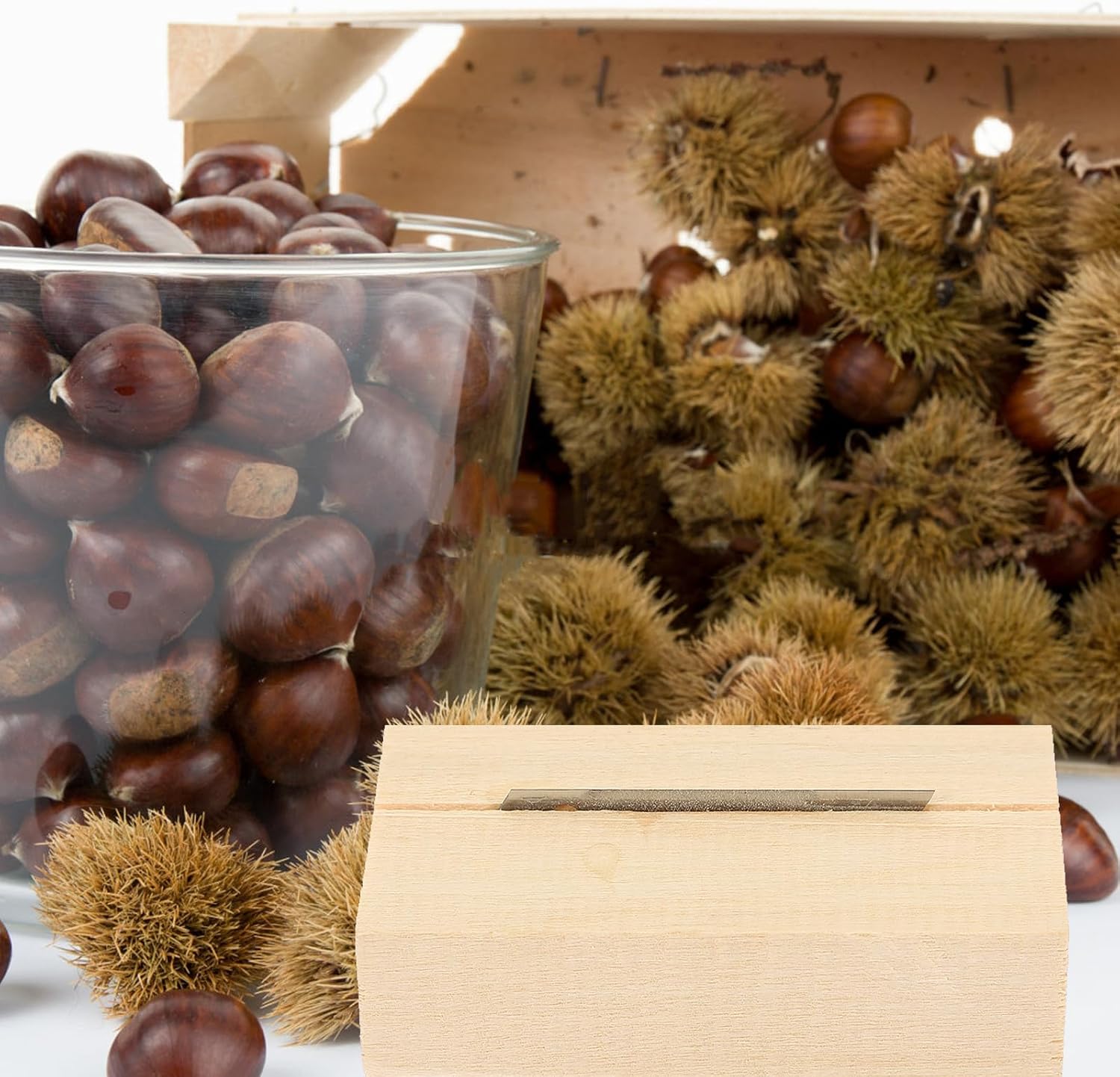 Manual Chestnut Cutter Nut Opener Tool for Walnuts and Chestnuts image 4