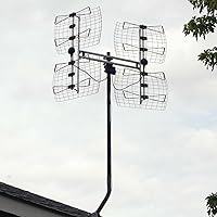 Vista 2 de Antennas Direct Antena HDTV para exteriores Bowtie UHF de 8 elementos, multidireccional, rango de más de 70 millas, TV 4K 8K UHD NEXTGEN