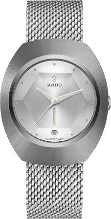 Rado - DiaStar 60-Year Anniversary Edition Alfredo Haberli - Men - Swiss Watch - Includes Grey Pouch with a Woven Stainless-Steel Strap + Mottled Grey Textile Strap - Automatic - 38 mm