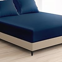 Vista 10 de Cosy House Collection Sábana bajera ajustable de la serie 1500 – Sábana bajera de bolsillo profundo – Ultra suave, fresca y transpirable, resistente