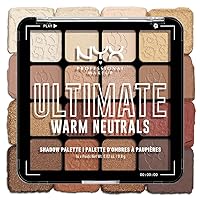 Vista 4 de NYX PROFESSIONAL MAKEUP - Paleta de maquillaje profesional, sombras de ojos Ultimate Shadow, tonos neutro cálido