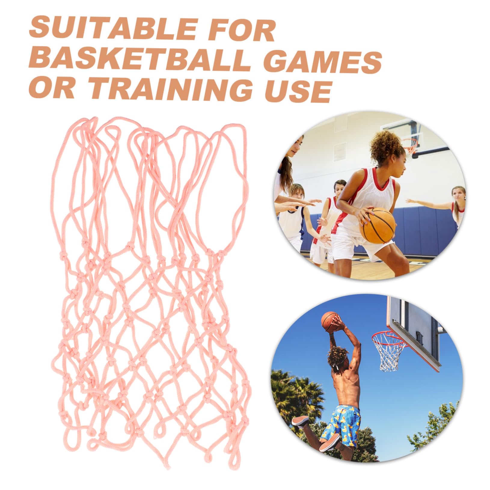 Toddmomy Basketball Frame Net Heavy Duty Glow Dark for Outdoor Recreation and Training Easy Installation for Standard Rims for Basketball Enthusiasts