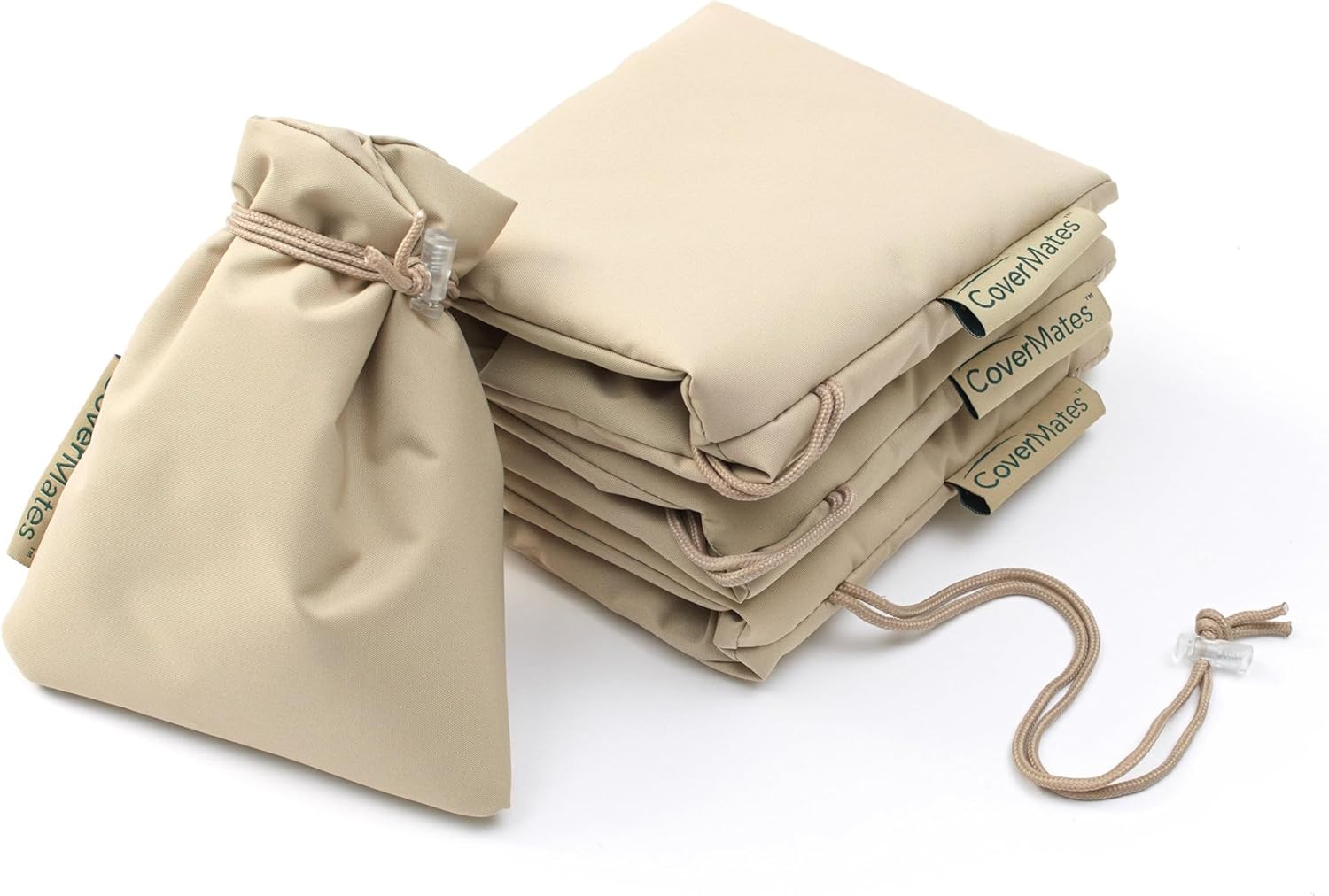 Covermates Outdoor Faucet Cover - Weather Resistant Polyester, Weather Resistant, Thick Insulation, Cover Accessories, 4PC SET, Khaki