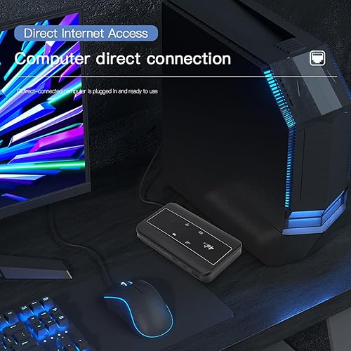 Miniatura 6 de Bewinner Enrutador WiFi móvil 4G, punto de acceso WiFi móvil de 300 Mbps con ranura para tarjeta SIM, enrutador de viaje portátil compatible con 10