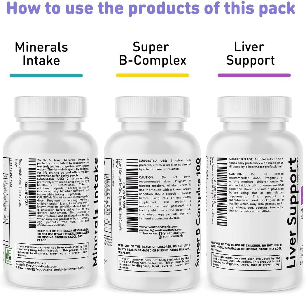 Liver Support & Pleasant Morning Pills | After Party Supplement Kit with Milk Thistle + Electrolytes & B Complex Vitamins Recovery | Rapid Hydration Mental Focus More Energy for a Better You