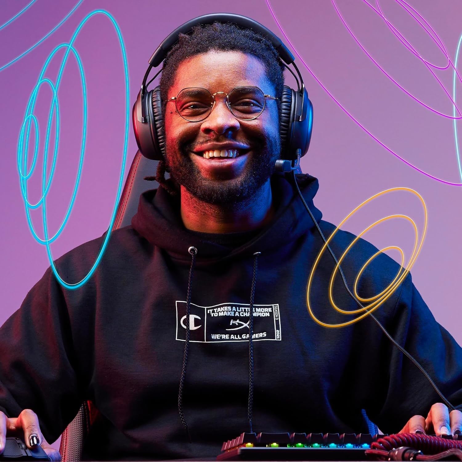 HyperX Cloud III – Casque de Gaming Filaire, PC, PS5, Xbox Series X|S, DTS, Mousse à mémoire de Forme, Microphone au Son cristallin de 10 mm, avec Suppression du Bruit, USB-C, USB-A, 3.5mm – Noir