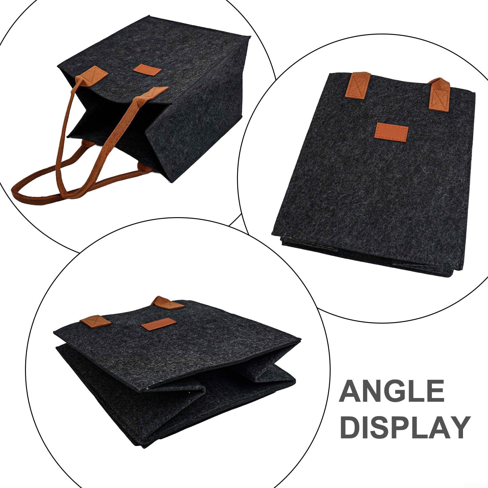 à Vin en Feutre 6 Cases - Housse pour bouteille Réutilisable pour robuste pour Fête 25x18cm(2pcs)