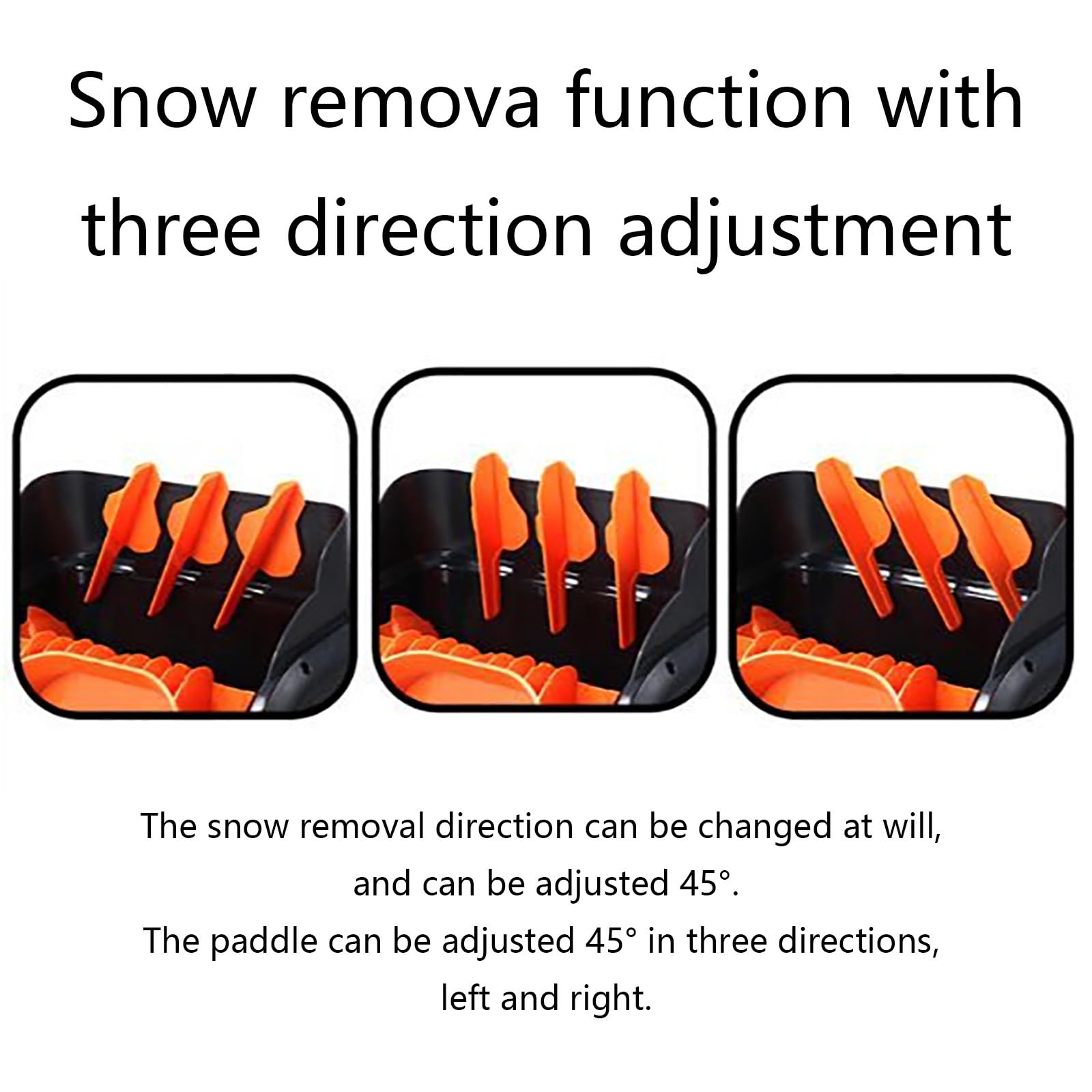 Pala da Neve elettrica Senza Fili, Larghezza 41 cm, spazzaneve a Batteria, con 2 batterie e caricabatteria rapido