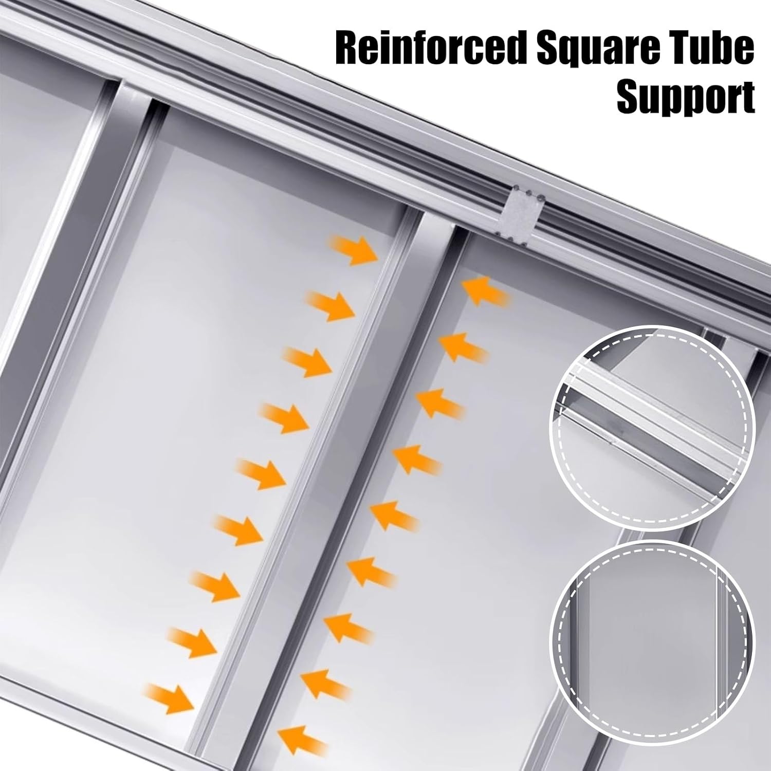 Stainless Steel Work Table with Storage Cabinet - Heavy Duty Commercial Kitchen Prep Table with Double Sliding Doors for Home, Hotel & Restaurant