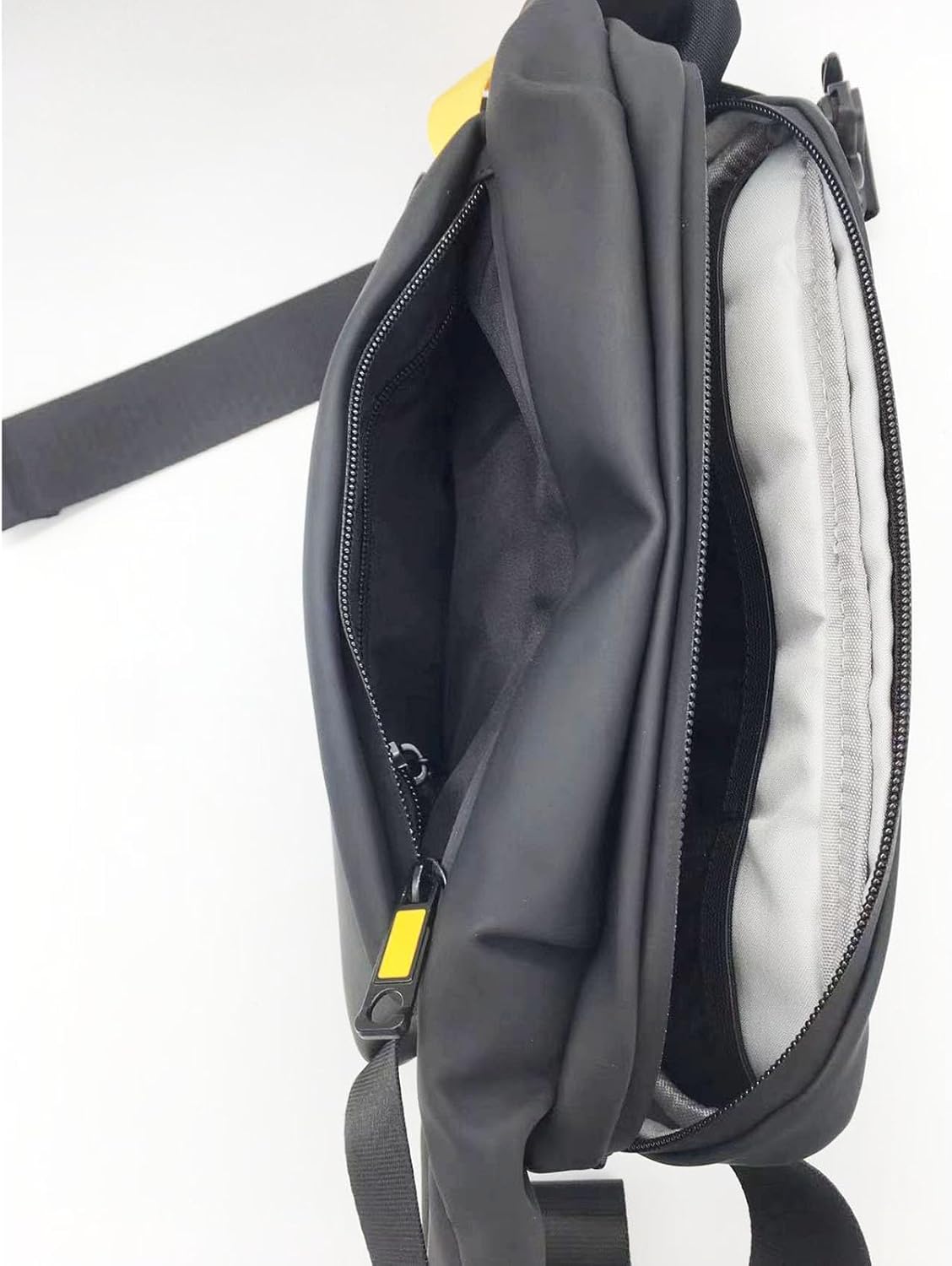 [FEITIANWUGONG] LED ディスプレイ クロスボディ バッグ アプリ制御 PU 人間工学に基づいたウエスト パック毎日