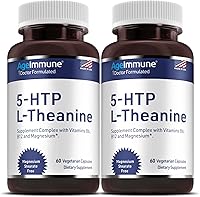 Vista 8 de Fórmula 5-HTP para alivio del estrés y apoyo a la relajación para adolescentes y adultos con 5-HTP, L-teanina, vitamina B6, vitamina B12, magnesio