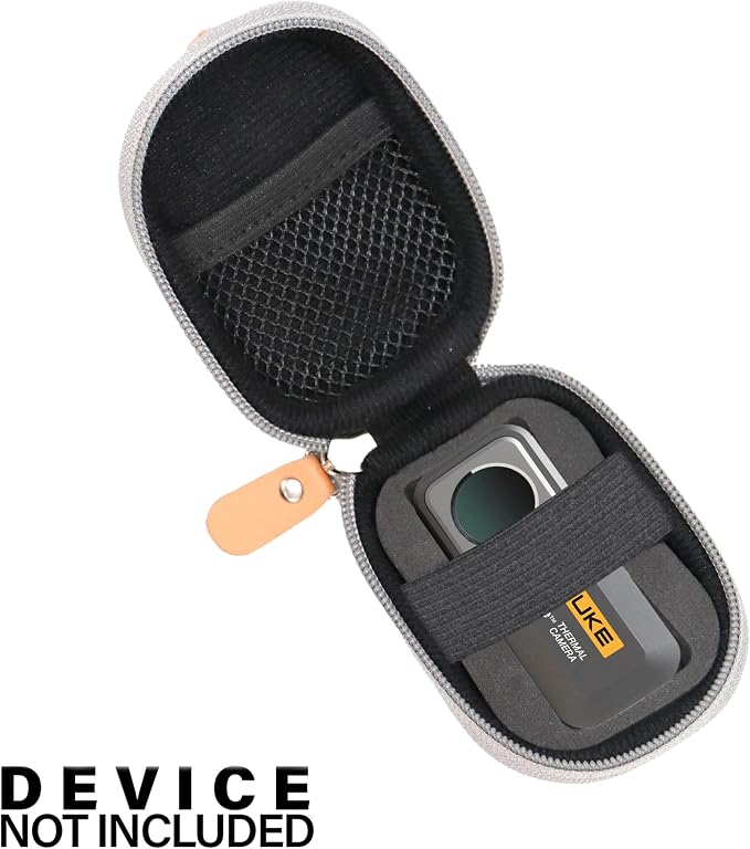 Estuche compatible con Fluke TC01A 25Hz - Cámara térmica móvil iSee, también compatible con FLIR ONE Pro LT, Gen 3, Pro y todas las generaciones (Gris Tweed) miniatura 3