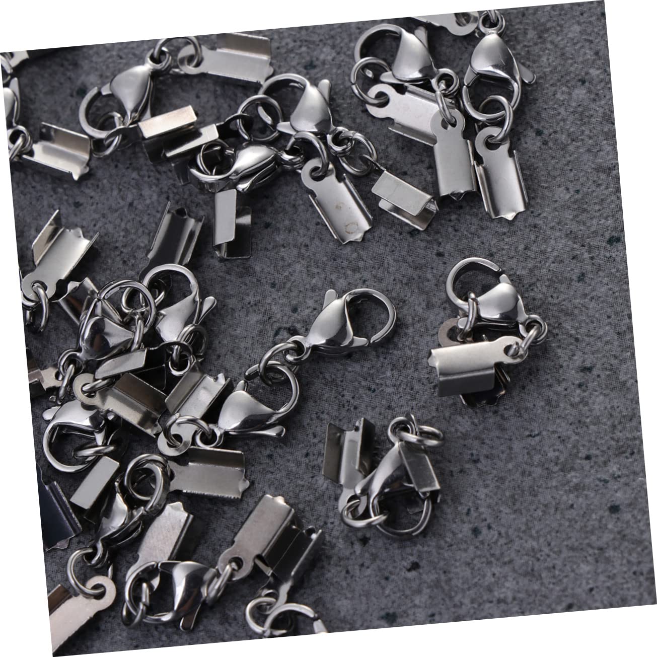 Operitacx 96stücke Teiliges Aus Edelstahl-lobster-clips Für Schmuckherstellung Robuste Verschlüsse Für Halsketten Und Armbänder Für Diy-projekte Und Kreative Designs